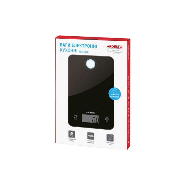 Ваги кухонні Ardesto SCK-839B - picture 9