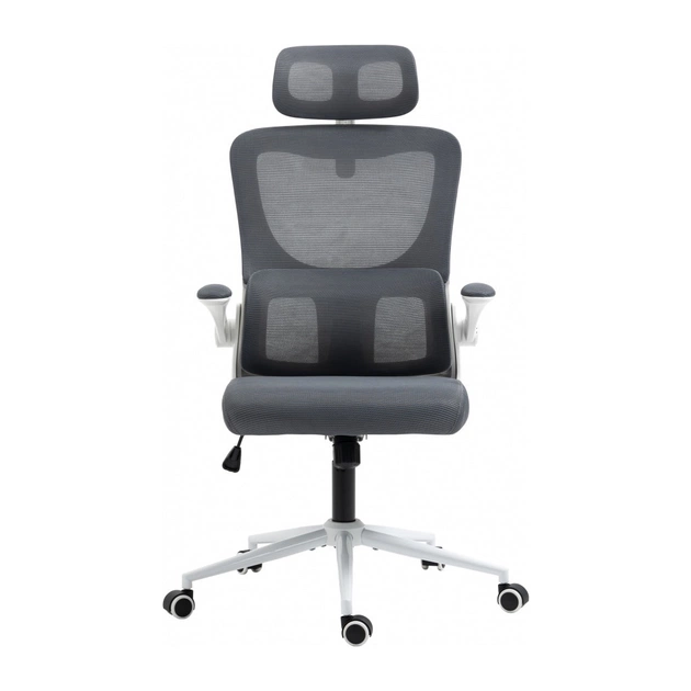 Офісне крісло GT Racer X-5728 White/Gray - зображення 3