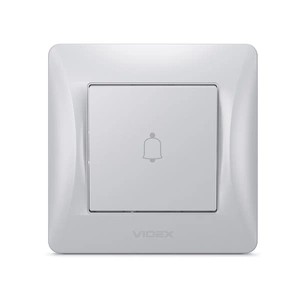 Кнопка дзвінка Videx BINERA 1кл срібний шовк (VF-BNDB1-SS) зображення 1