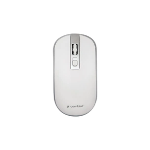 Мишка Gembird MUSW-4B-06-WS Wireless White-Silver (MUSW-4B-06-WS) зображення 1