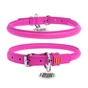 Нашийник для тварин WAUDOG Glamour з QR паспортом, круглий, XS d8 мм Д 20-25 см рожевий (22407) - зменшене зображення 1