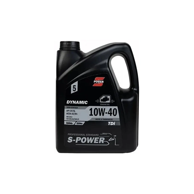 Моторна олива S-POWER DYNAMIC TDi 10W-40 5л - зображення 1