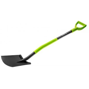 Лопата Verto металлическая ручка, с держателем (15G011) зображення 1