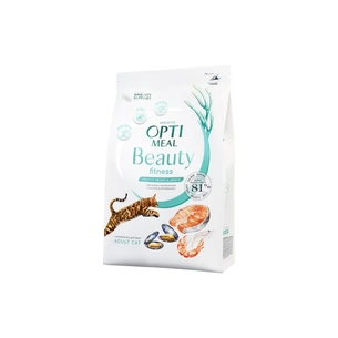 Сухий корм для кішок Optimeal Beauty Fitness беззерновий на основі морепродуктів 4 кг (4820215366045) зображення 1