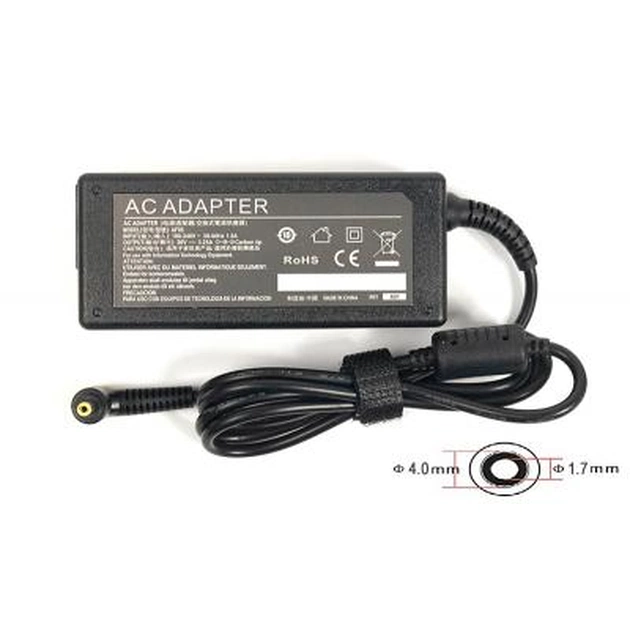 Блок питания к ноутбуку PowerPlant IBM/LENOVO 220V, 20V 65W 3.25A (4.0*1.7) (IB65H4017) - изображение 1