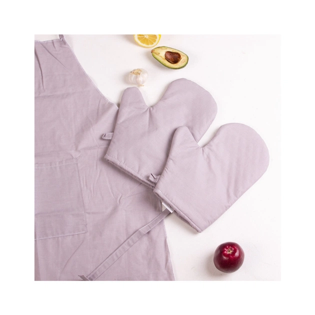 Фартух MirSon Набір 16-5703 Light Gray бязь дві прихватки + дві рукавички-прихватки + фартух (2200006752592) - picture 3