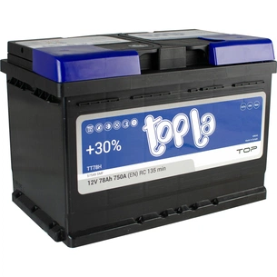 Акумулятор автомобільний Topla 78 Ah/12V TOP Euro (118 678) зображення 1