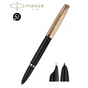 Ручка пір'яна Parker PARKER 51 Premium Black GT  FP18 F (57 011) - зменшене зображення 6