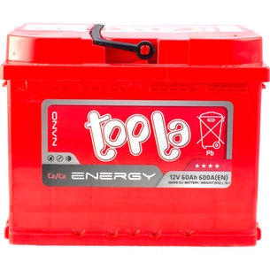 Акумулятор автомобільний Topla 60 Ah/12V Energy Euro (108 060) зображення 1