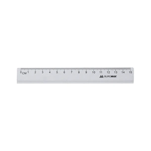 Лінійка Buromax 15см, steel (BM.5810-15) зображення 1