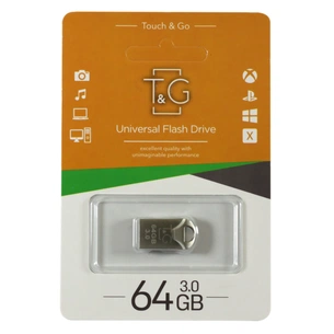 USB флеш накопичувач T&G 64GB 106 Metal Series Silver USB 3.0 (TG106-64G3) зображення 1