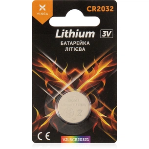 Батарейка CR2032 Lithium Vinga (VJLBCR20321) зображення 1