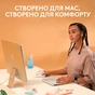 Мишка Logitech Lift for Mac Vertical Ergonomic Mouse Off White (910-006477) - зменшене зображення 3