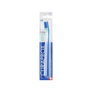 Зубна щітка Curaprox CS 5460 Ortho Ultra Soft Ультрам'яка ортодонтична Синя із синьою щетиною (CS 5460 Ortho-01) зображення 1