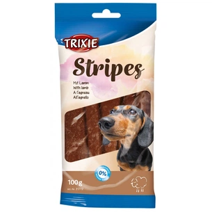 Ласощі для собак Trixie Stripes з ягням 100 г (10 шт) (4011905317724) зображення 1