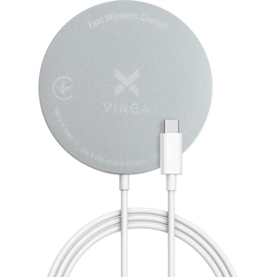 Зарядний пристрій Vinga Magnetic Wireless Charger 10W MagSafe (VCHAMS) зображення 1