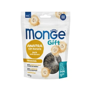 Ласощі для собак Monge Gift Dog Training качка з бананом 150 г (8009470085748) зображення 1