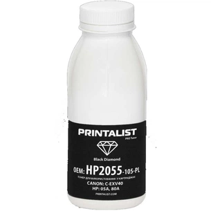 Тонер Printalist HP LJ P2035/2055, 105г Black (HP2055-105-PL) зображення 1