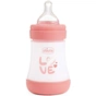 Пляшечка для годування Chicco Perfect 5 Love із силіконовою соскою 0+ міс. 150 мл Рожева (20211.11.40) - зменшене зображення 1