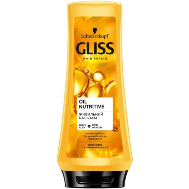 Кондиціонер для волосся Gliss Oil Nutritive для сухого та пошкодженого волосся 200 мл (9000100398534) - зображення 1