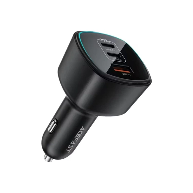 Зарядний пристрій Acefast 2xUSB-C + 1xUSB 200W car adapter (6974316285953) - зображення 1