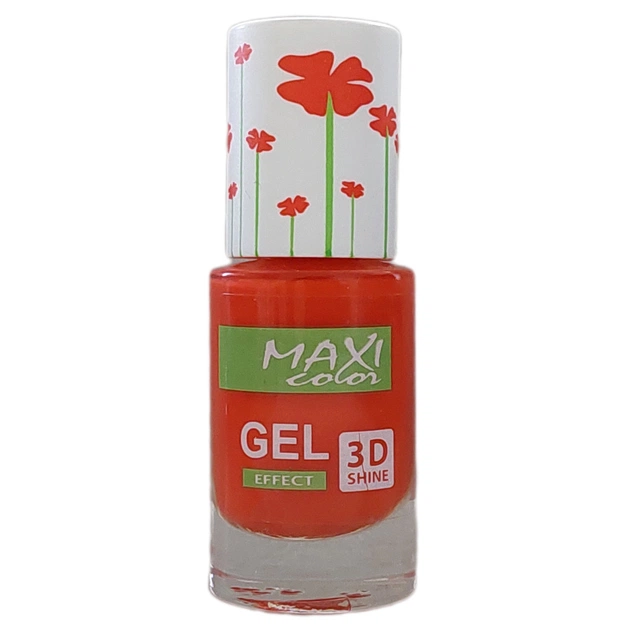 Лак для нігтів Maxi Color Gel Effect Hot Summer 12 (4823077504389) - изображение 1