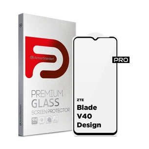 Скло захисне Armorstandart Pro ZTE Blade V40 Design Black (ARM68740) зображення 1