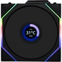 Кулер до корпусу Lian Li UNI Fan TL WIRELESS LCD 120-1, Black (G99.12TLLCD1W1B.00) - зменшене зображення 1