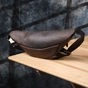 Сумка Shvigel З натуральної шкіри Коричнева (23139) - зменшене зображення 10