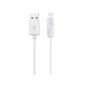 Дата кабель USB 2.0 AM to Lightning 2.0m 2.4A X1 white HOCO (6957531032014) - зменшене зображення 1