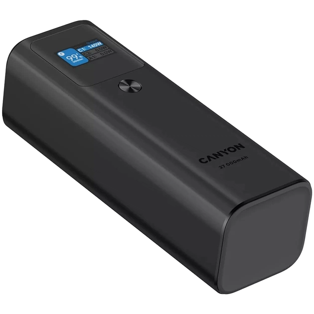 Батарея універсальна Canyon PB-2010 27000mAh PD/3.1/140Wh, in/out2xUSB-C PD/140W, outUSB-A/22.5W (CNE-CPB2010DG) - зображення 5