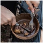 Ложка-вилка туристическая Naturehike NH19C001-J сіра з мішечком (6927595734759) - уменьшенное изображение 4
