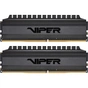 Модуль пам'яті для комп'ютера DDR4 16GB (2x8GB) 3200 MHz Viper 4 Blackout Patriot (PVB416G320C6K) - зменшене зображення 1