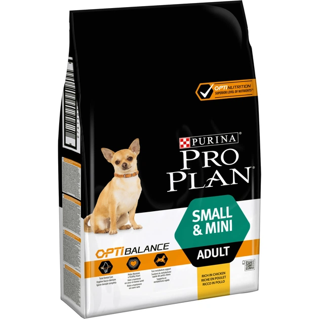 Сухой корм для собак Purina Pro Plan Dog Small&Mini Adult с курицей и рисом 7 кг (7613035123458) - изображение 1