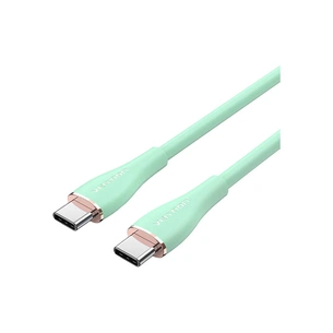 Дата кабель USB-C to USB-C 1.0m USB2.0 100W (20V/5A) Light Green Silicone VENTION (TAWGF) picture 1
