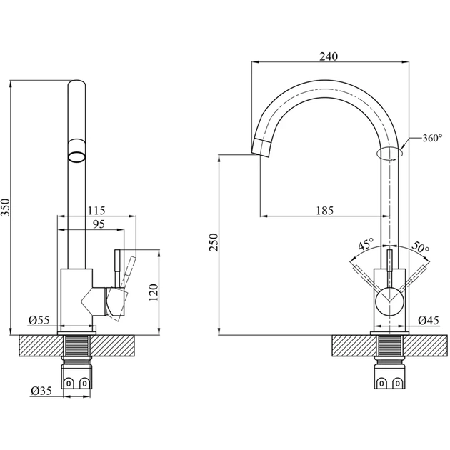 Змішувач Agua Acero-INOX035 (CV023285) - picture 10
