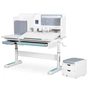 Парта Mealux Winnipeg Multicolor Plus WG Blue (BD-630 WG+BL з тумбою) - зменшене зображення 1