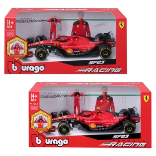 Масштабная модель автомобиля Bburago Автомодель с фигуркой - Ferrari SF-23, 1:24 (18-26809) изображение 1