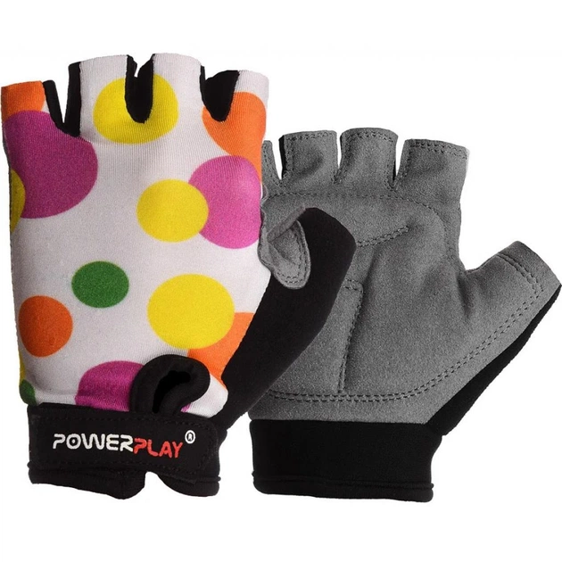 Велорукавиці PowerPlay Children 5453 White 2XS (5453_2XS_White) - зображення 1