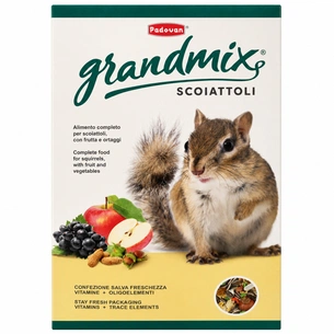 Корм для грызунов Padovan Scoiattoli GrandMix для белок и бурундуков 750 г (8001254001883) изображение 1
