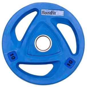 Диск для штанги HouseFit олімпійський 10 кг (OR-102-10) зображення 1