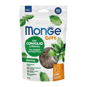 Ласощі для котів Monge Gift Cat Dental кролик і перцева м'ята 60 г (8009470085007) зображення 1