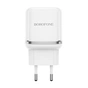 Зарядний пристрій BOROFONE BA36A High speed single port QC3.0 charger set White (BA36AW) - зменшене зображення 1
