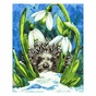 Картина по номерам Strateg Їжачок під підсніжниками 30х40 см (SV-0084) - зменшене зображення 1