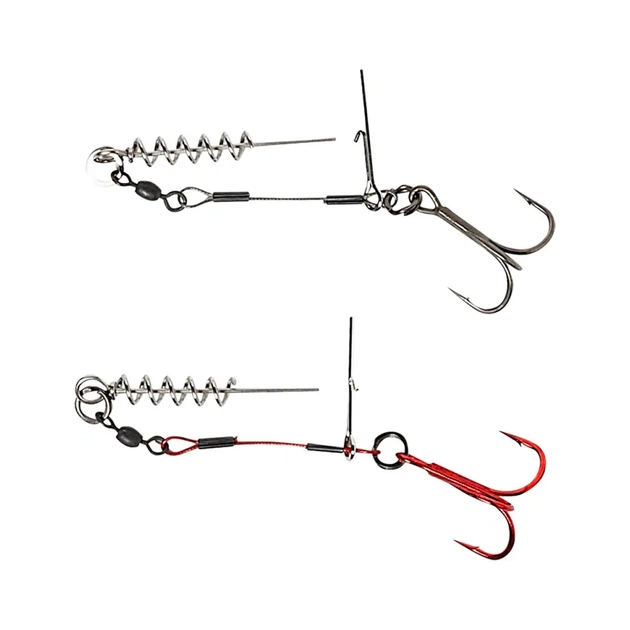 Оснащення Savage Gear Carbon49 Corkscrew Stinger 1/0 23kg (2 шт/уп.) (1854.09.70) - зображення 1