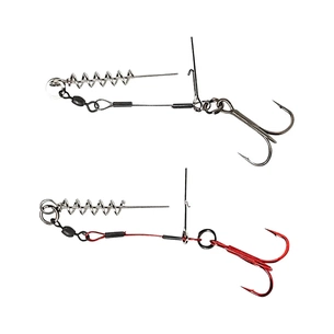 Оснащення Savage Gear Carbon49 Corkscrew Stinger 1/0 23kg (2 шт/уп.) (1854.09.70) изображение 1
