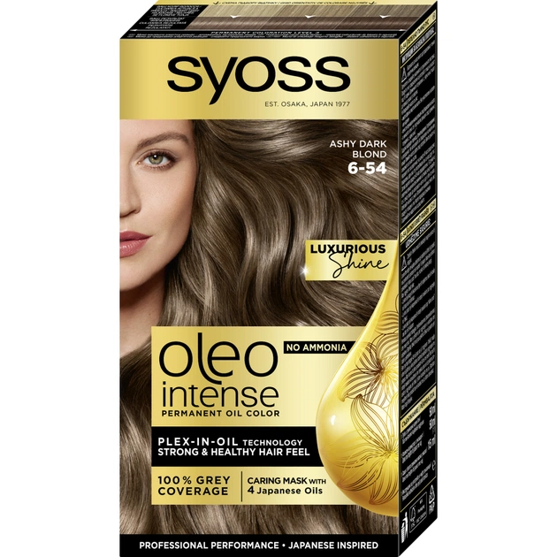 Краска для волос Syoss Oleo Intense 6-54 Холодный Темно-Русый 115 мл (9000101706246) - изображение 1