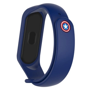 Ремінець до фітнес браслета Armorstandart Superhero Edition для Xiaomi Mi Band 5 Captain America Blue (ARM57108) зображення 1