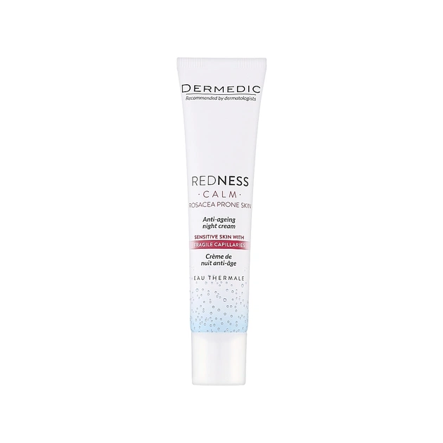 Крем для обличчя Dermedic Redness Calm Нічний Антивіковий 40 мл (5901643176563) - зображення 1