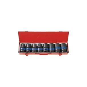 Набір торцевих головок KING TONY 1" ударних подовжених 24-41 мм 8 шт. (8408MP) picture 1